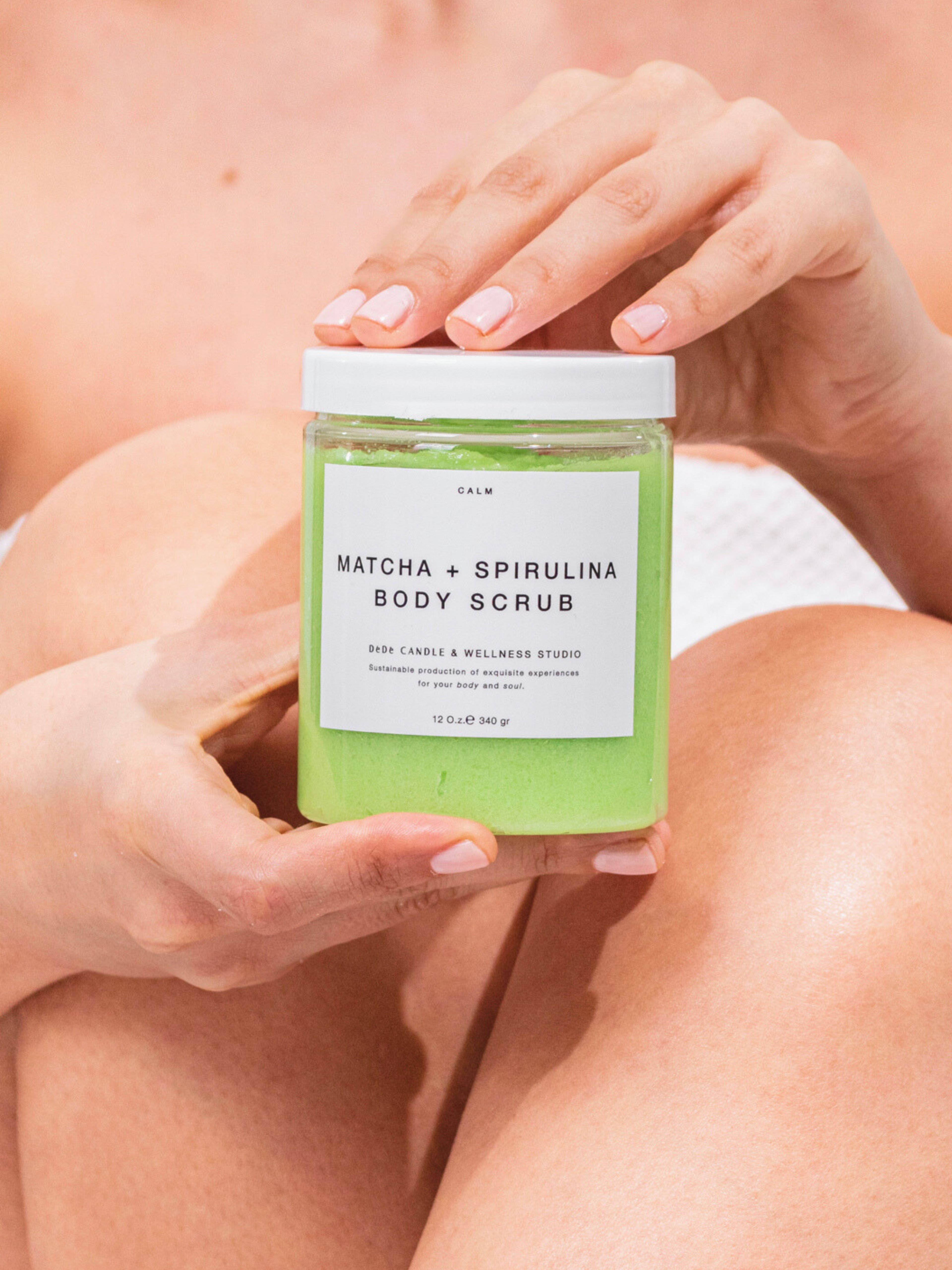 Matcha Spirulina - Vücut Ovması Jel Peeling | Body Scrub 