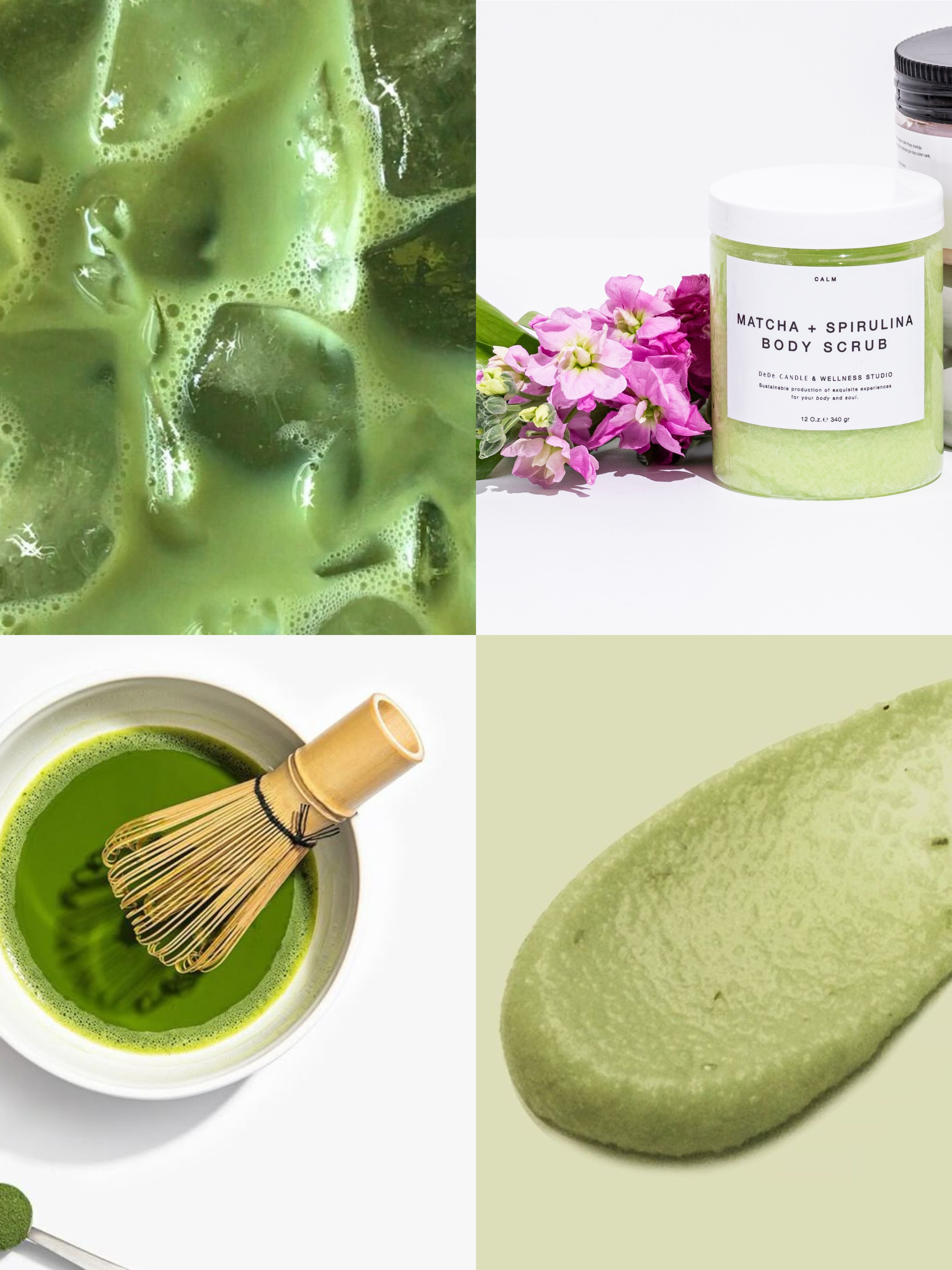 Matcha Spirulina - Vücut Ovması Jel Peeling | Body Scrub 