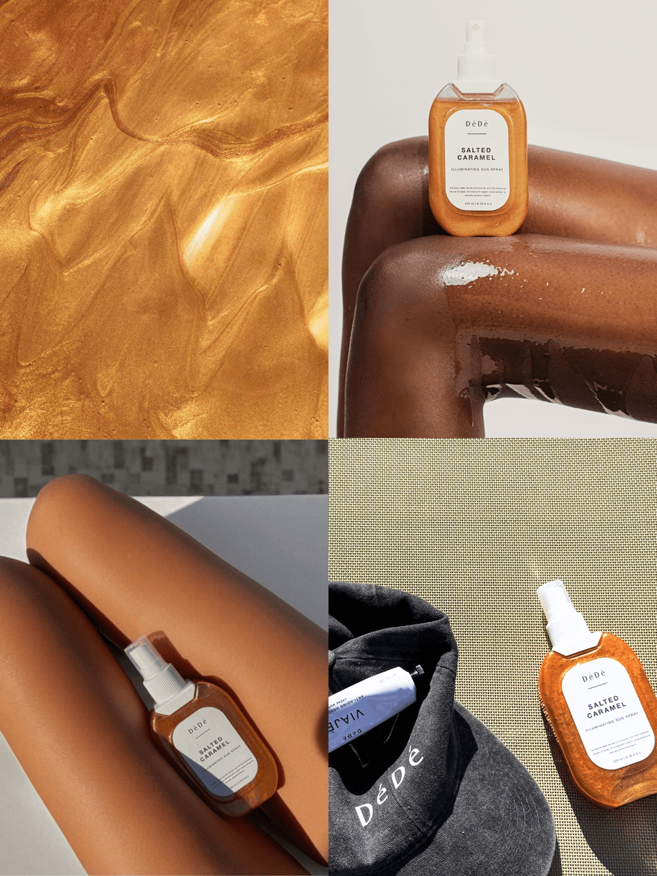 Çok Amaçlı  Işıltılı Yağ & Bronzlaştırıcı & Sıkılaştırıcı |  Salted Caramel