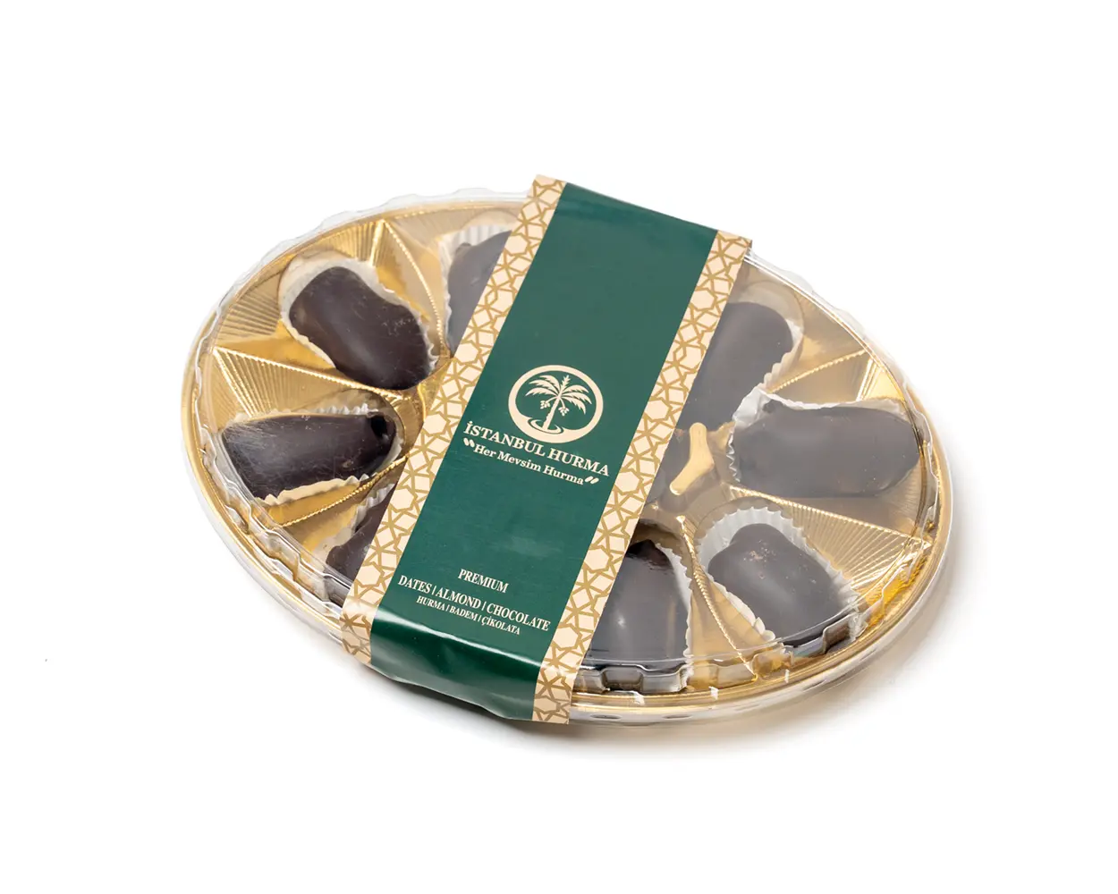 Bitter Çikolata Kaplı Bademli Hurma