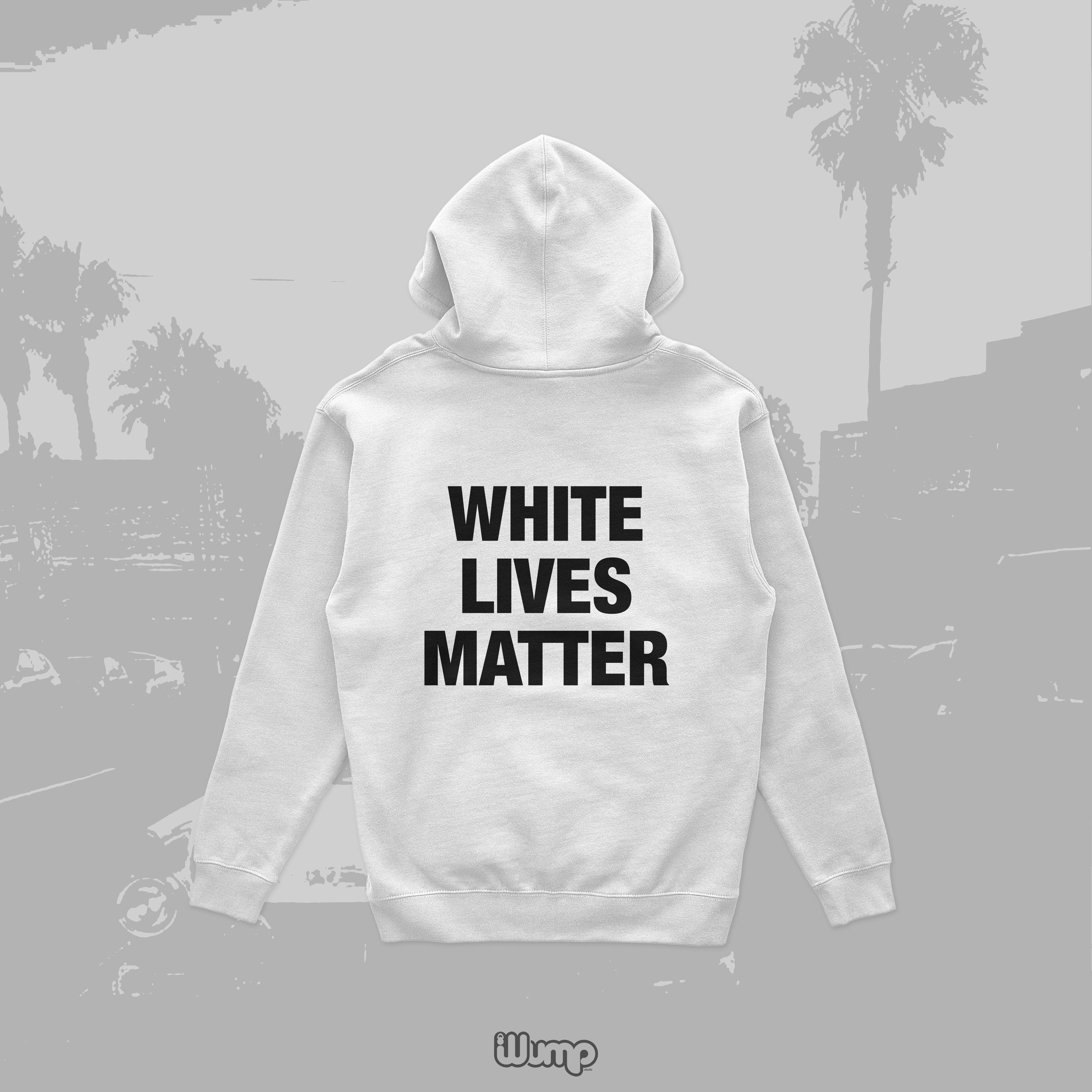 WHITE LIVES MATTER OVERSIZE HOODIE