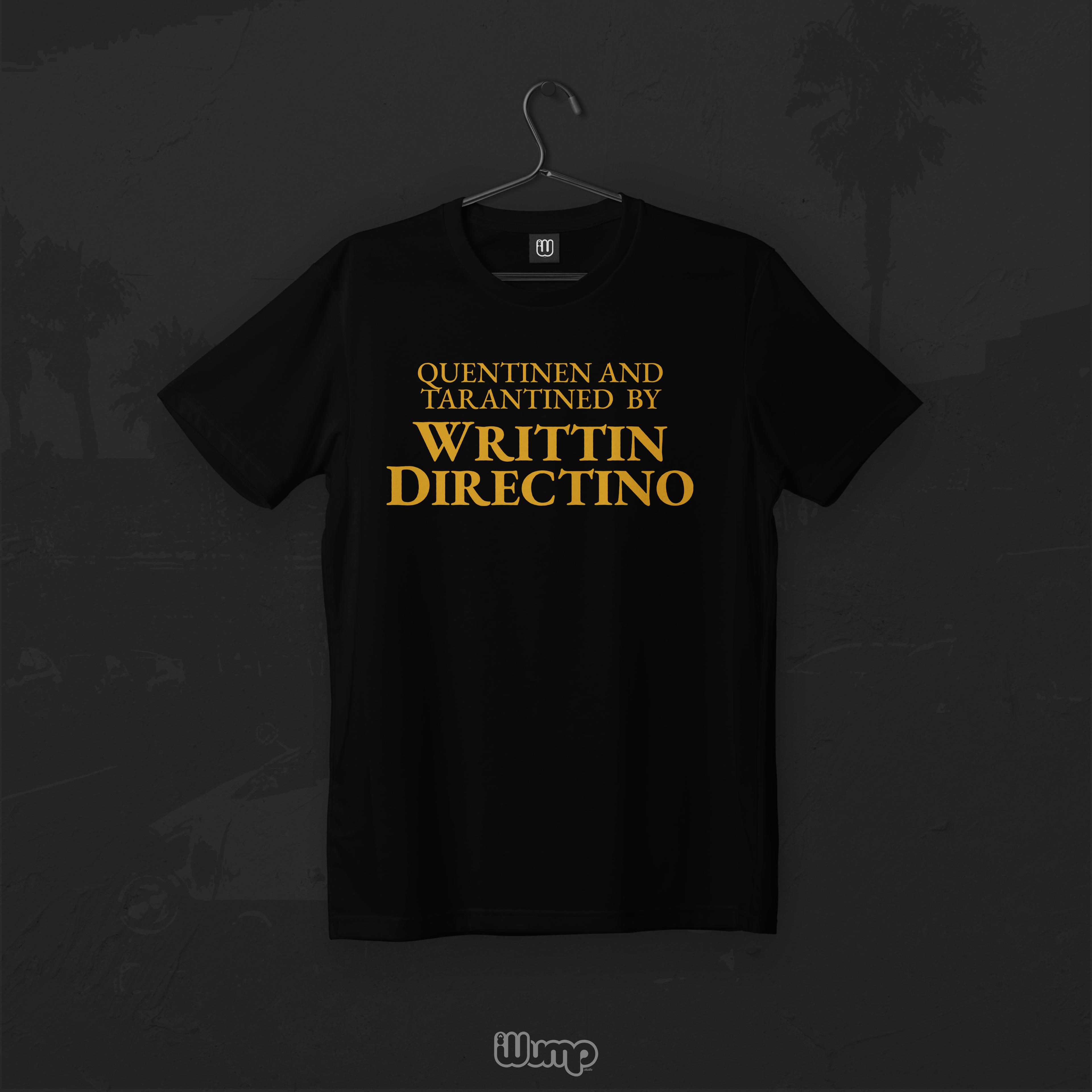 QUENTINEN AND TARANTINED BY WRITTIN DIRECTINO QUENTIN TARANTINO OVERSIZE T-SHIRT