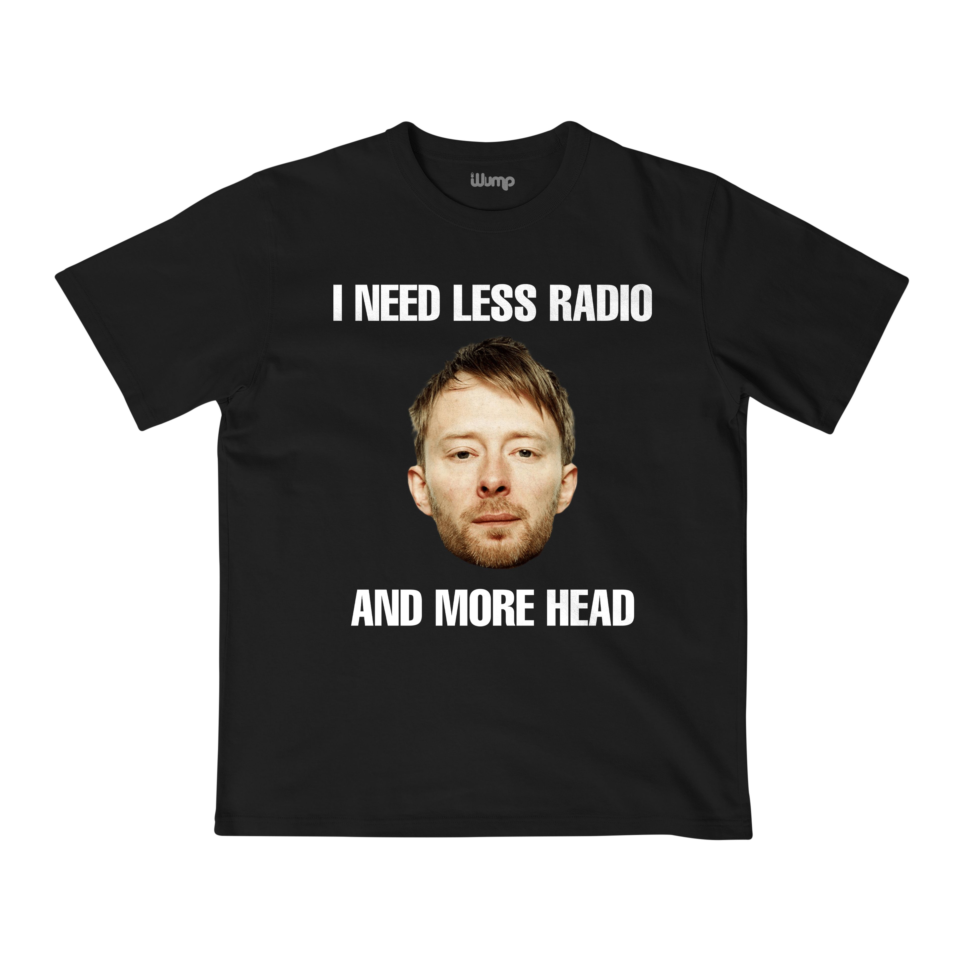I NEED LESS RADIO AND MORE HEAD RADIOHEAD OVERSIZE T-SHIRT