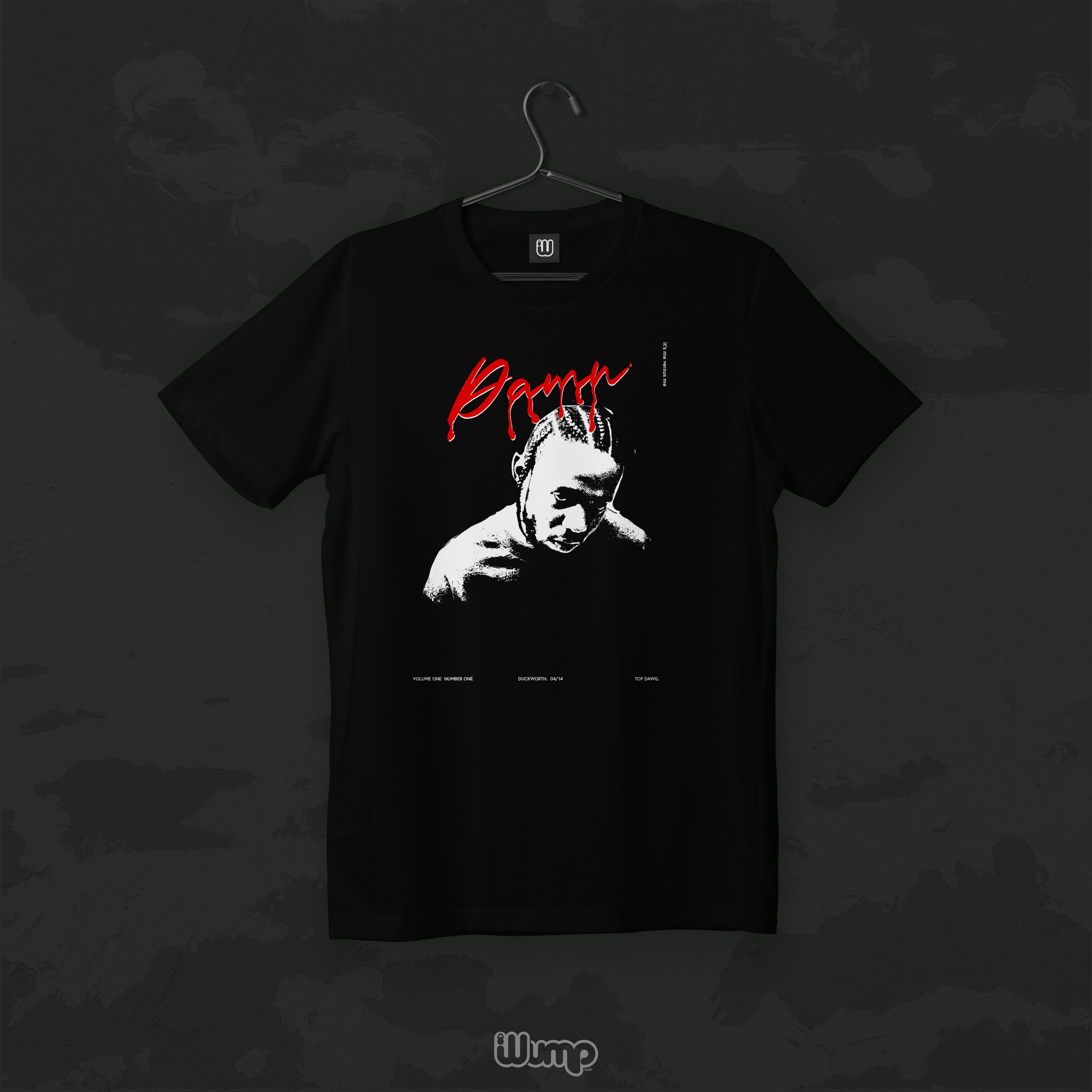 KENDRICK LAMAR DAMN X RED OVERSIZE T-SHIRT