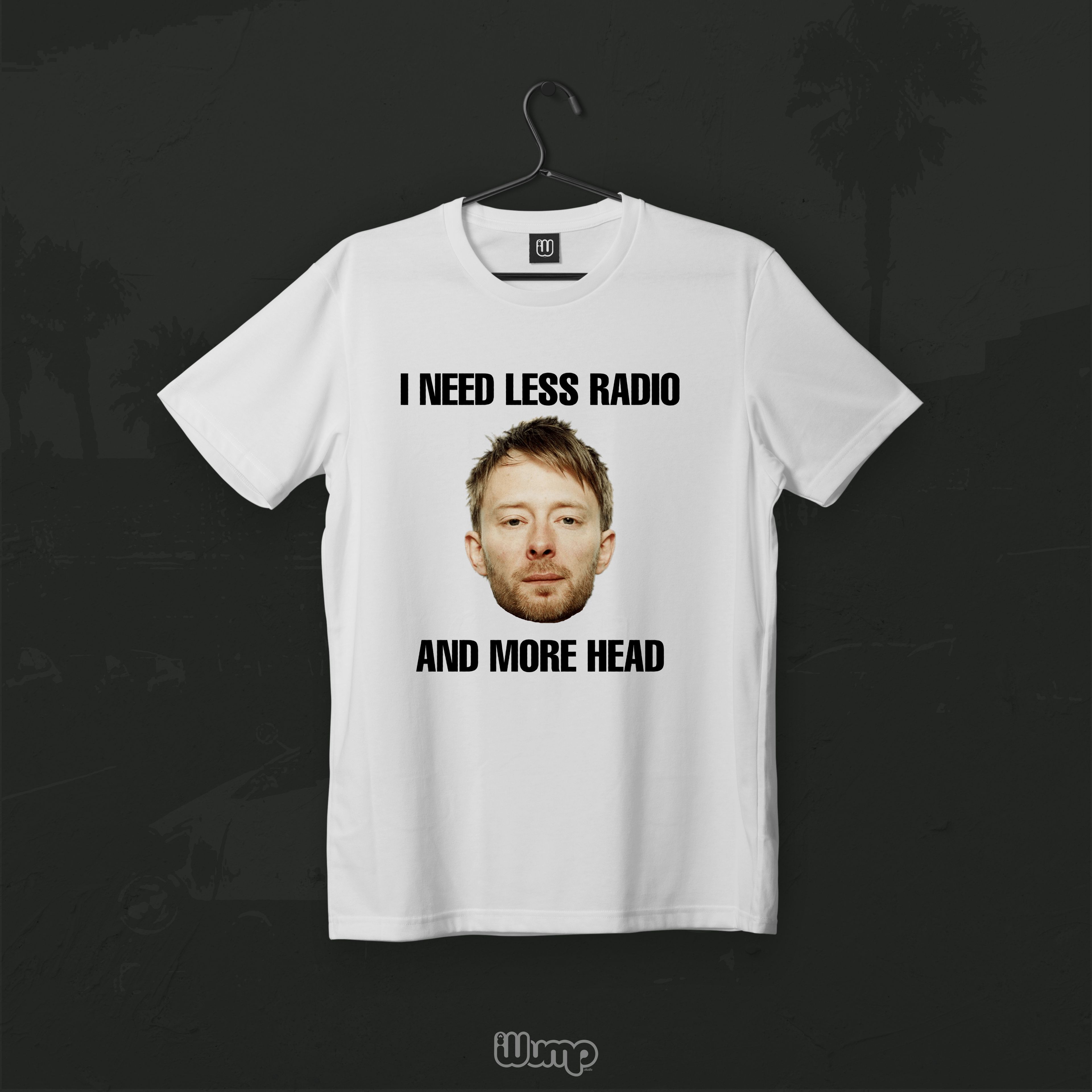 I NEED LESS RADIO AND MORE HEAD RADIOHEAD OVERSIZE T-SHIRT