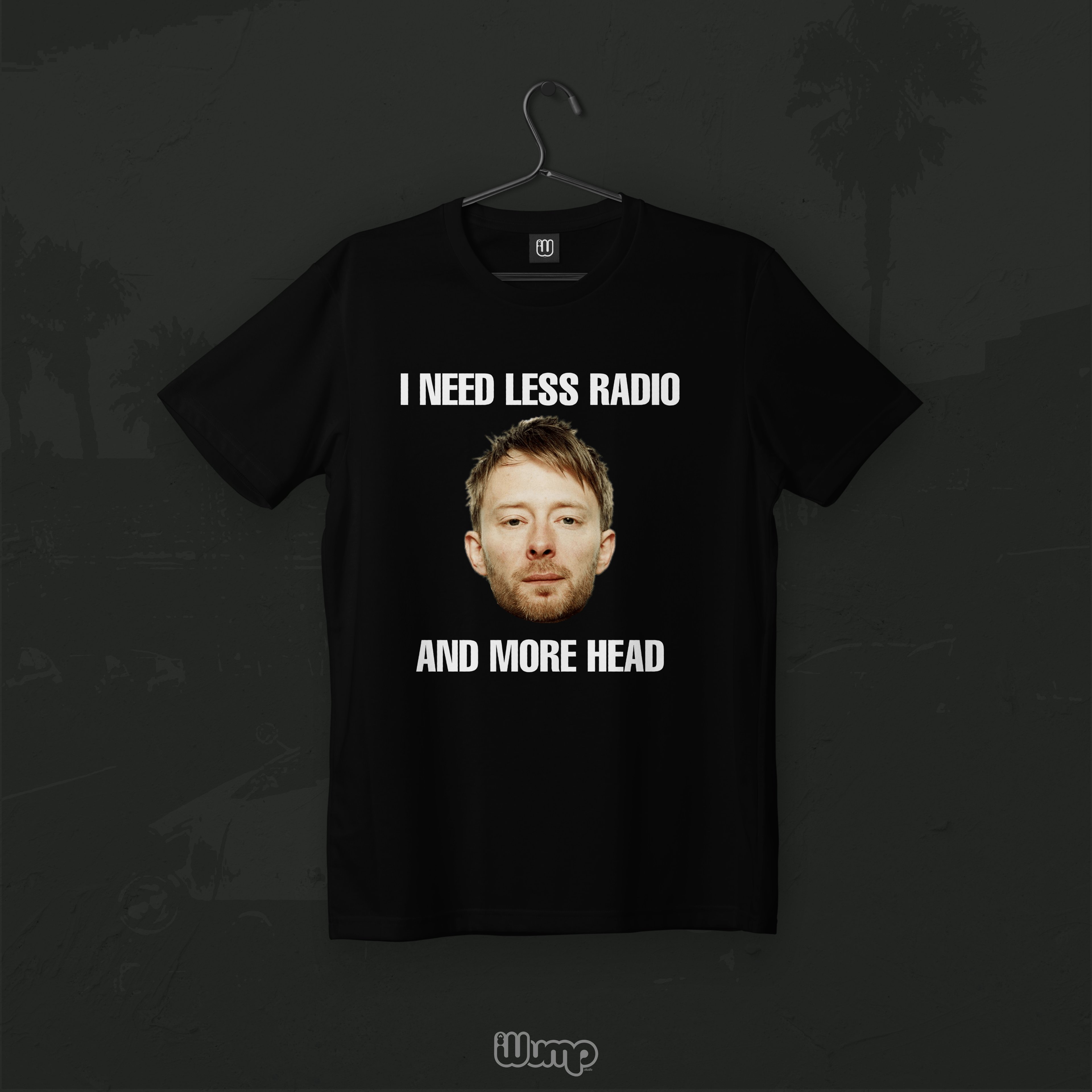 I NEED LESS RADIO AND MORE HEAD RADIOHEAD OVERSIZE T-SHIRT