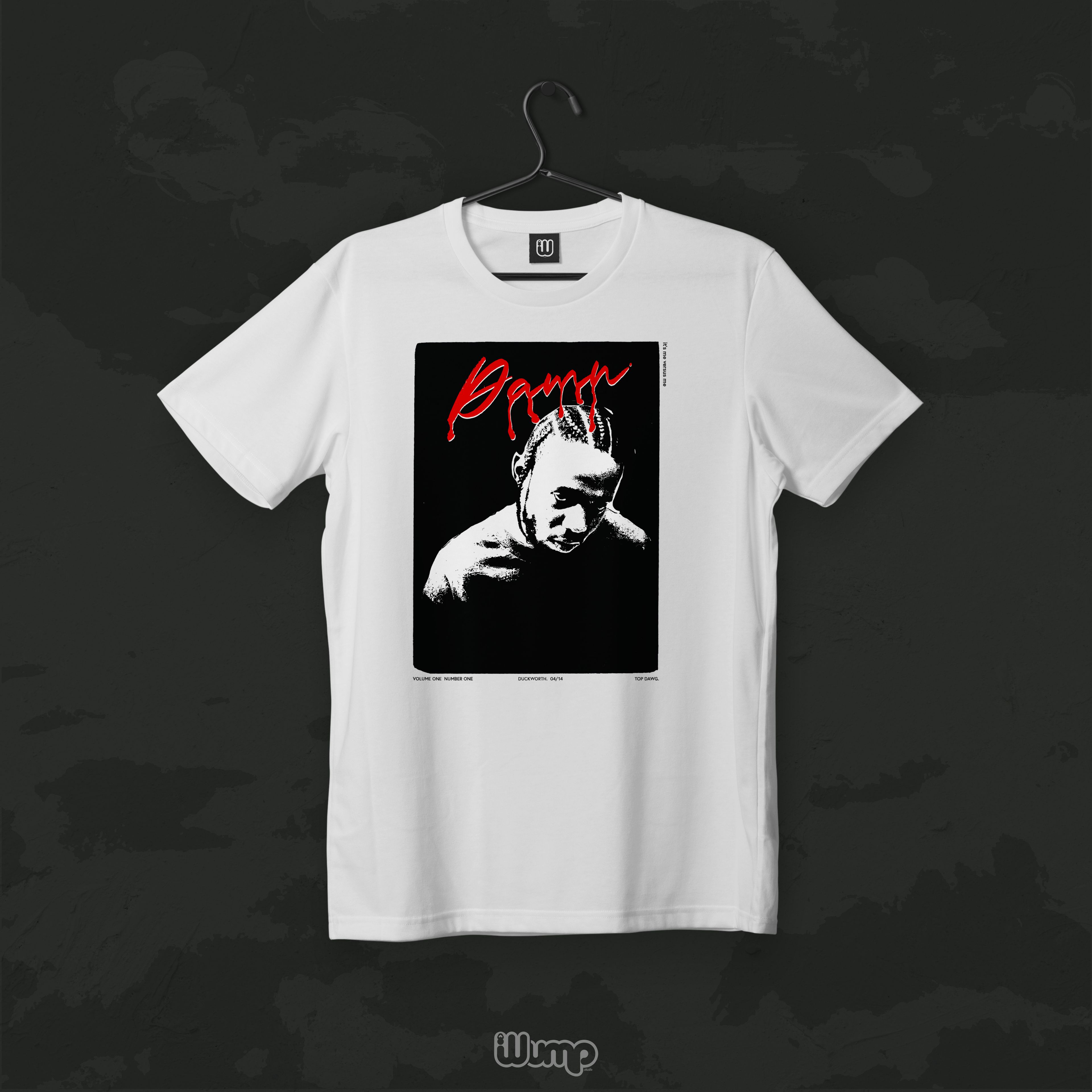 KENDRICK LAMAR DAMN X RED OVERSIZE T-SHIRT