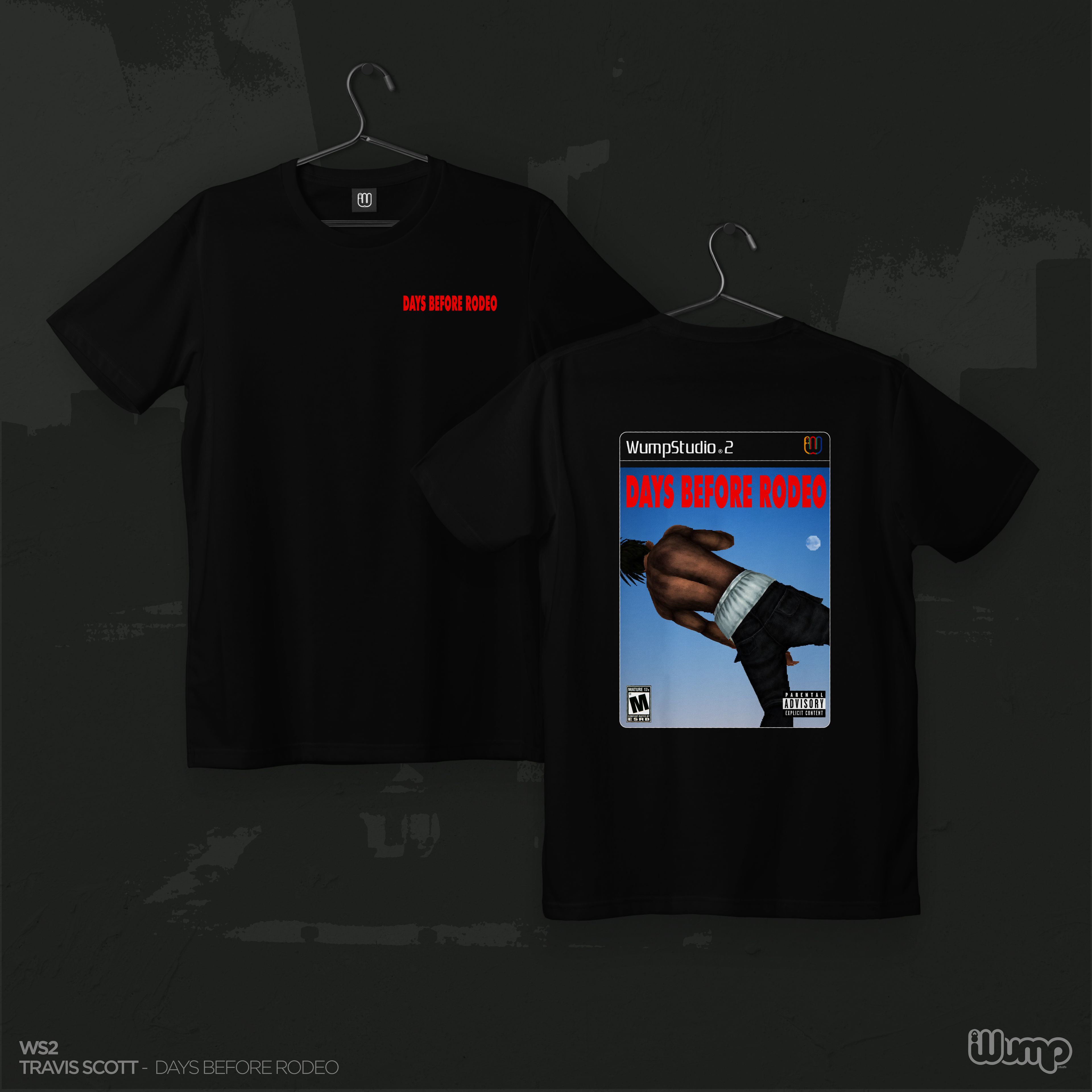 TRAVIS SCOTT DAYS BEFORE RODEO WS2 OVERSIZE T-SHIRT