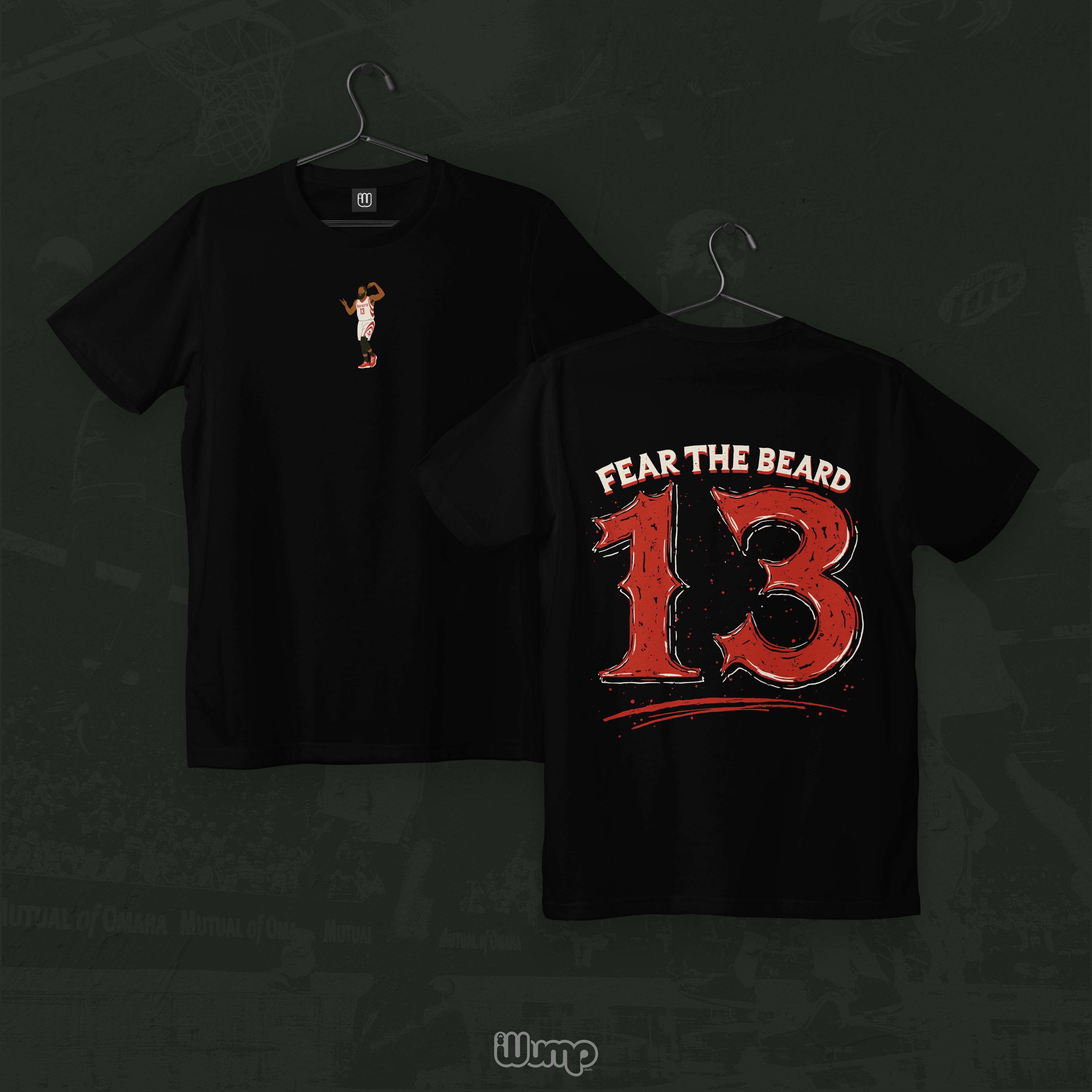 James Harden "Fear The Beard" Oversize T-Shirt WumpHoop
