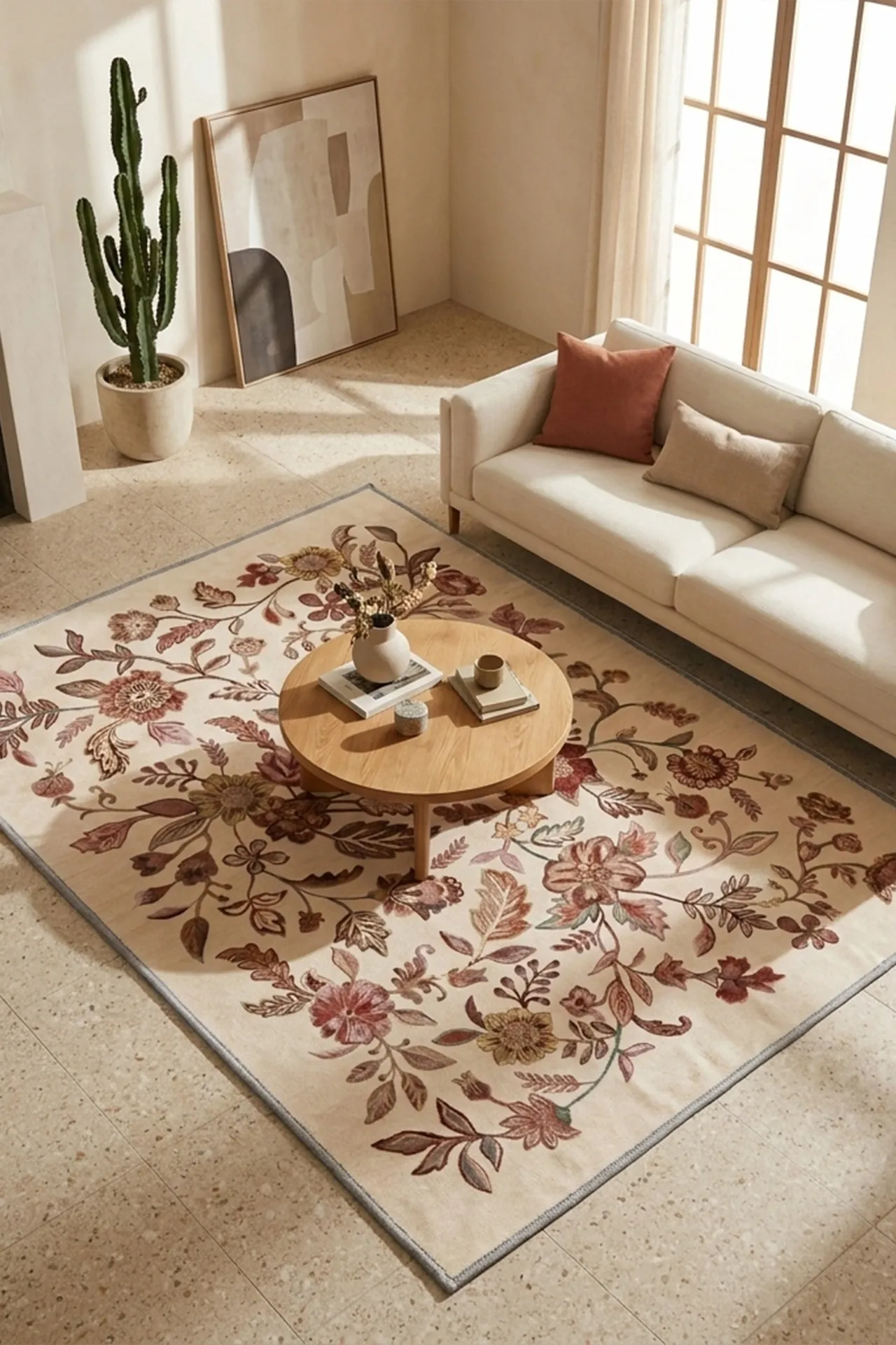 Vera Makinede Yıkanabilir Bambu Halı