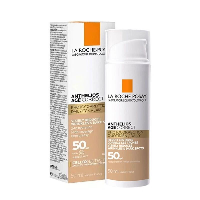 La Roche Posay Anthelios Age Correct SPF50+ Yaşlanma Karşıtı Renkli Yüz Güneş Kremi 50 ml