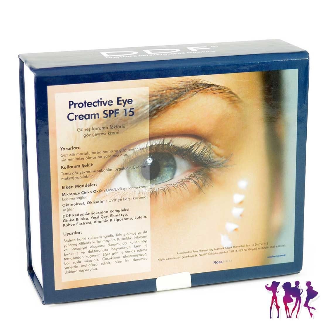 DDF Protective Eye Cream SPF 15 2li Kofre 2x15g Kofre
