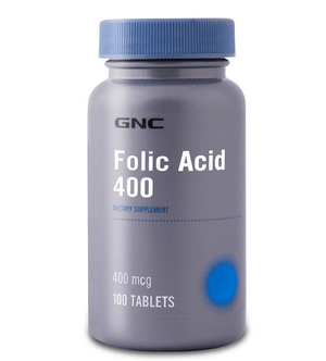 GNC Folic Acid 400 mcg 100 Tablet MİAD 01/18