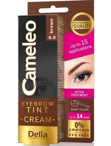 Delia Cosmetics Cameleo Eyebrow Tint Cream 4.0 Brown - Kahverengi Krem Kaş Boyası