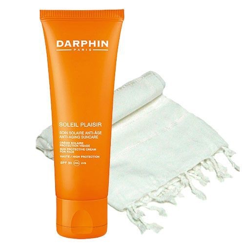 Darphin SPF30 Cofre Soleil Plaisir Anti-Aging Suncare Sun Protective Cream For Face + Pareo HEDİYELİ!