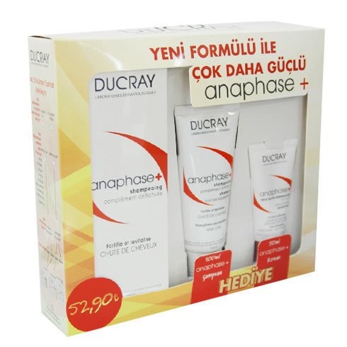 Ducray Anaphase Plus+ Şampuan 200ml+ Anaphase Plus+ Şampuan100ml+Krem50ml