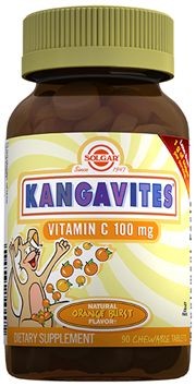 Solgar Kangavites Vitamin C 100 mg 90 Çiğneme Tableti