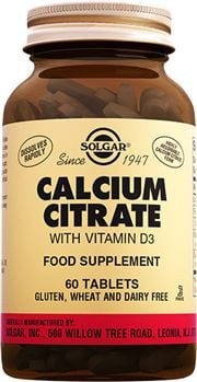 Solgar Calcium Citrate 250 mg (whit Vitamin D3) 60 Tablet