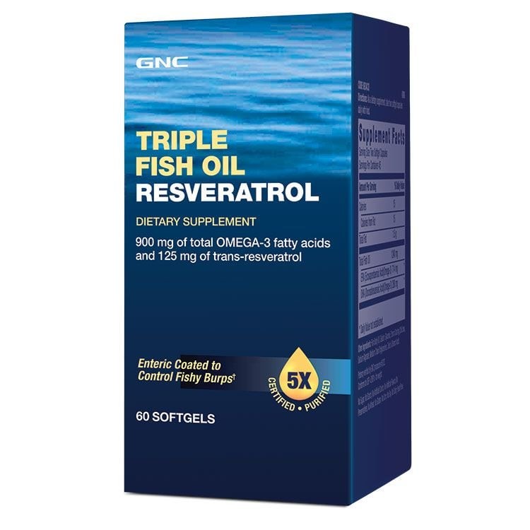 GNC Triple Fish Oil + Resveratrol - 60 Yumuşak Jel Kapsül