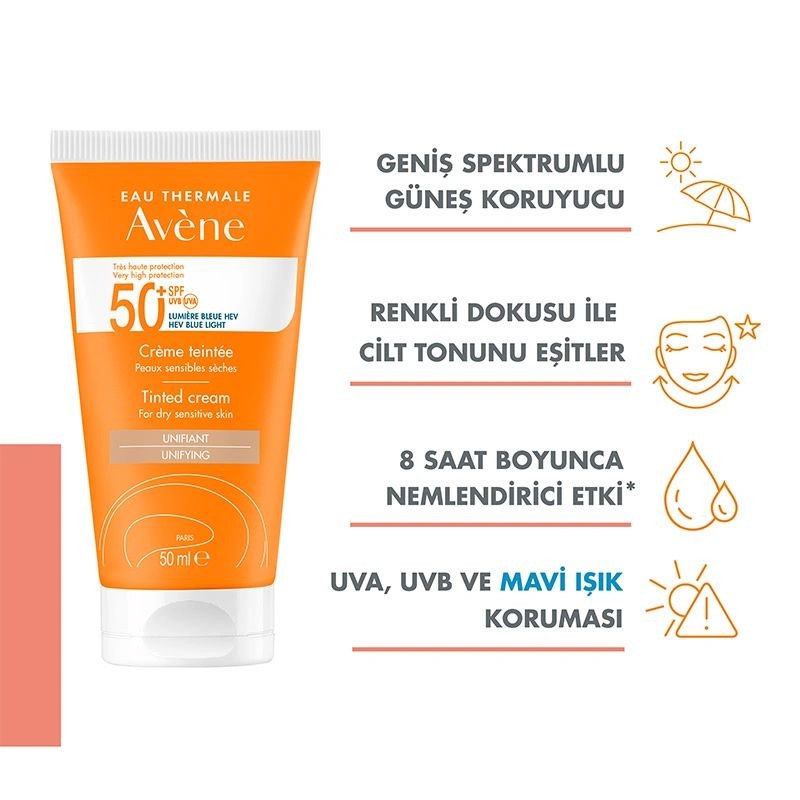 Avene Güneş Kremi Spf 50+ Tinted Cream 50ml