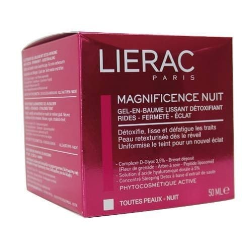 Lierac Magnificence Detoxifying Smoothing Gel-İn-Balm-Night 50 ml