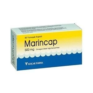 MARİNCAP YUMUŞAK KAPSÜL 500 mg 60 Kp