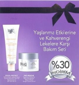 RoC Yaşlanma Etkilerine ve Kahverengi Lekelere Karşı Bakım Seti