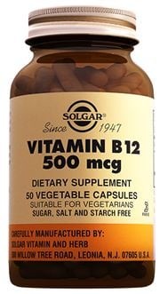 Solgar B12 500 mcg 50 Kapsül