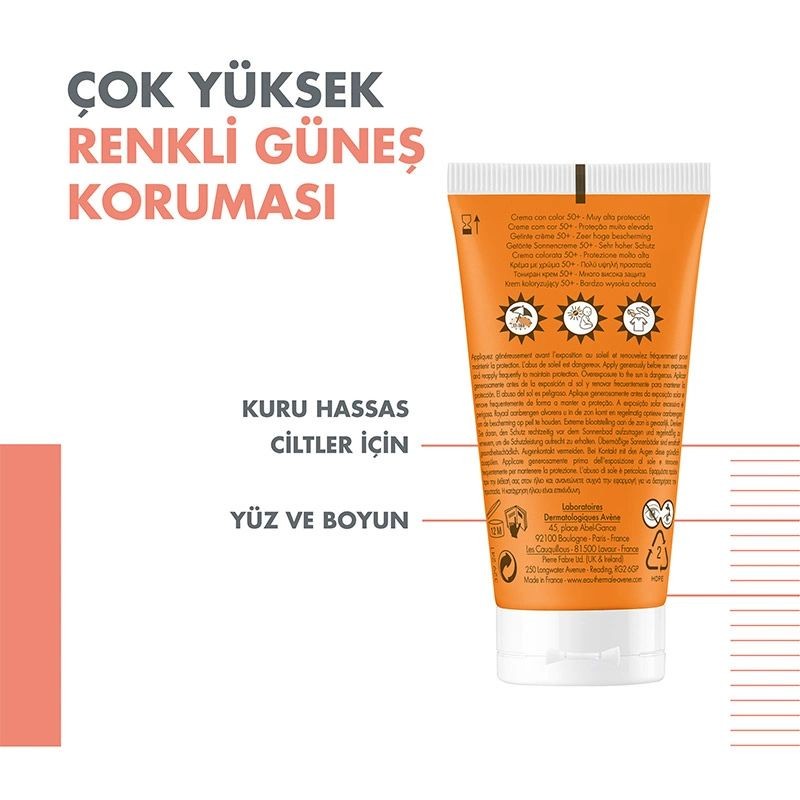 Avene Güneş Kremi Spf 50+ Tinted Cream 50ml