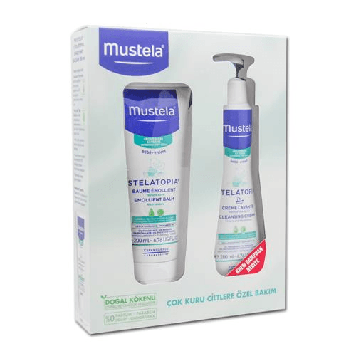 MUSTELA STELATOPIA Emollient Balm 200 ml + Cleansing Cream 200 ml HEDİYE!