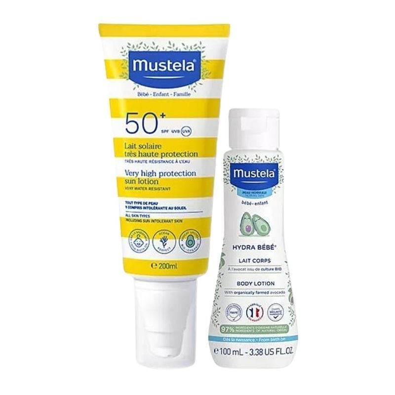 Mustela Spf 50+ Güneş Losyonu 200 ml + Vücut Losyonu 100 ml