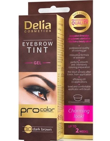 Delia Cosmetics Eyebrow Tint Gel 3.0 Dark Brown -Koyu Kahve Jel Kaş Boyası