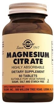 Solgar Magnesium Citrate 200 mg 60 Tablet