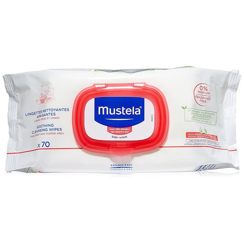 Mustela Soothing Cleansing Wipes 70