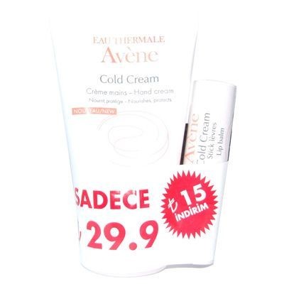 Avene Cold Cream El Kremi 50ml + Cold Cream Lip Balm