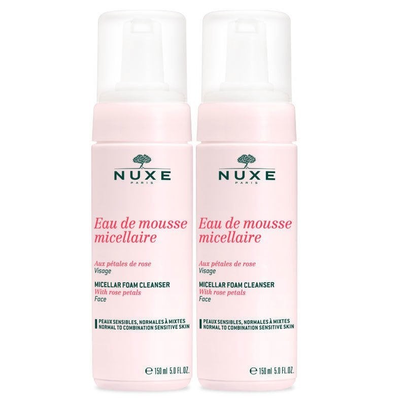 NUXE Eau De Mousse Micellaire Yüz Temizleme Köpüğü 2x150 ml