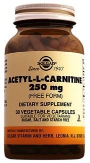 Solgar Acetyl L-Carnitine 250 mg 30 Kapsül