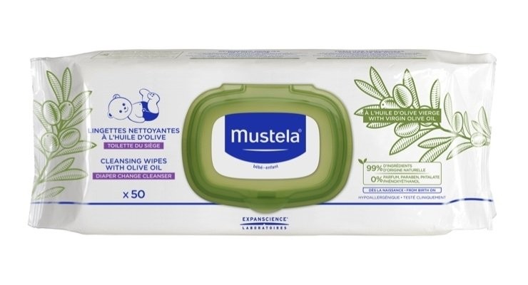 Mustela Cleansing Wipes With Olive Oil