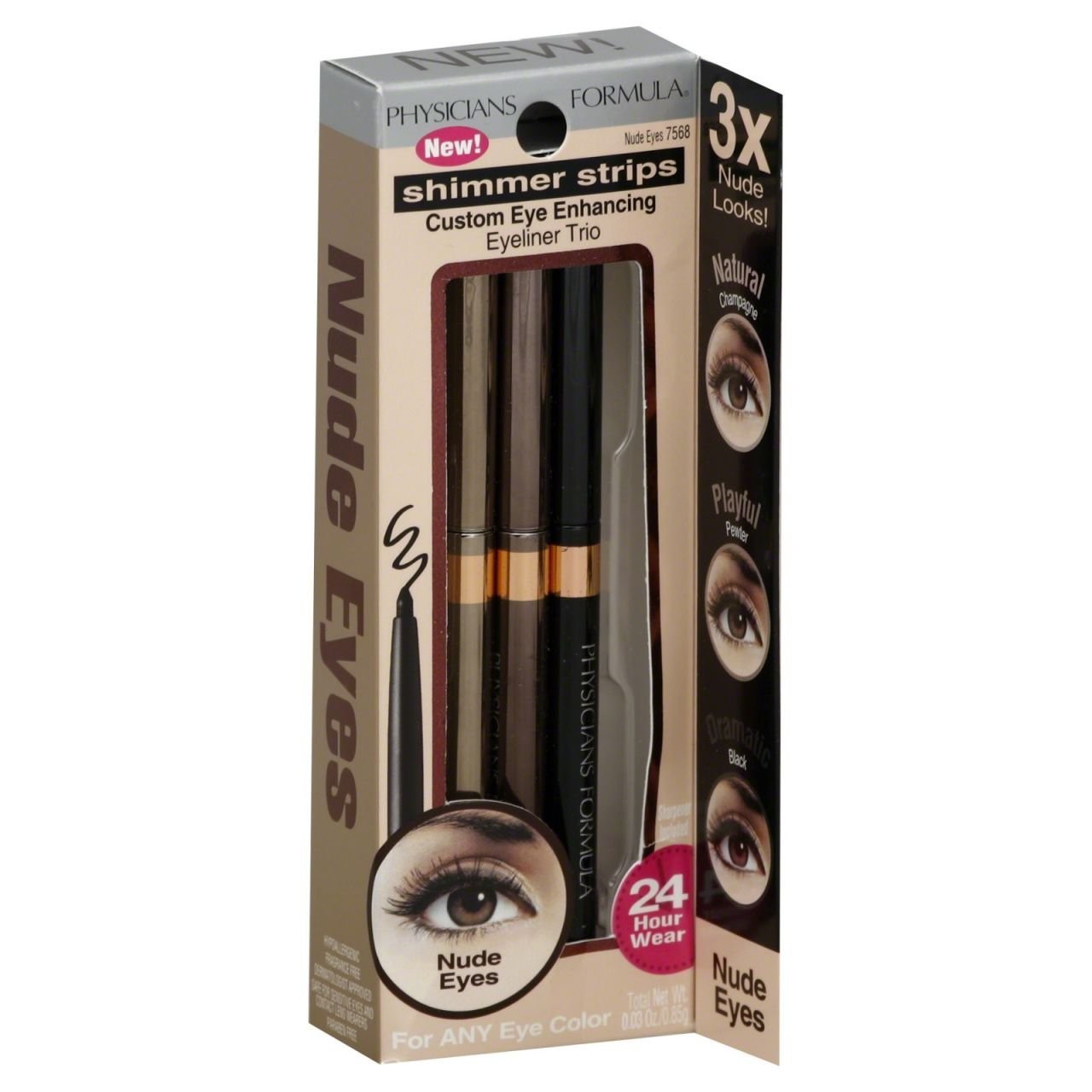 Physicians Formula Shimmer Strips Custom Eye Enhancing Eyeliner Trio (Warm Nude Eyes)