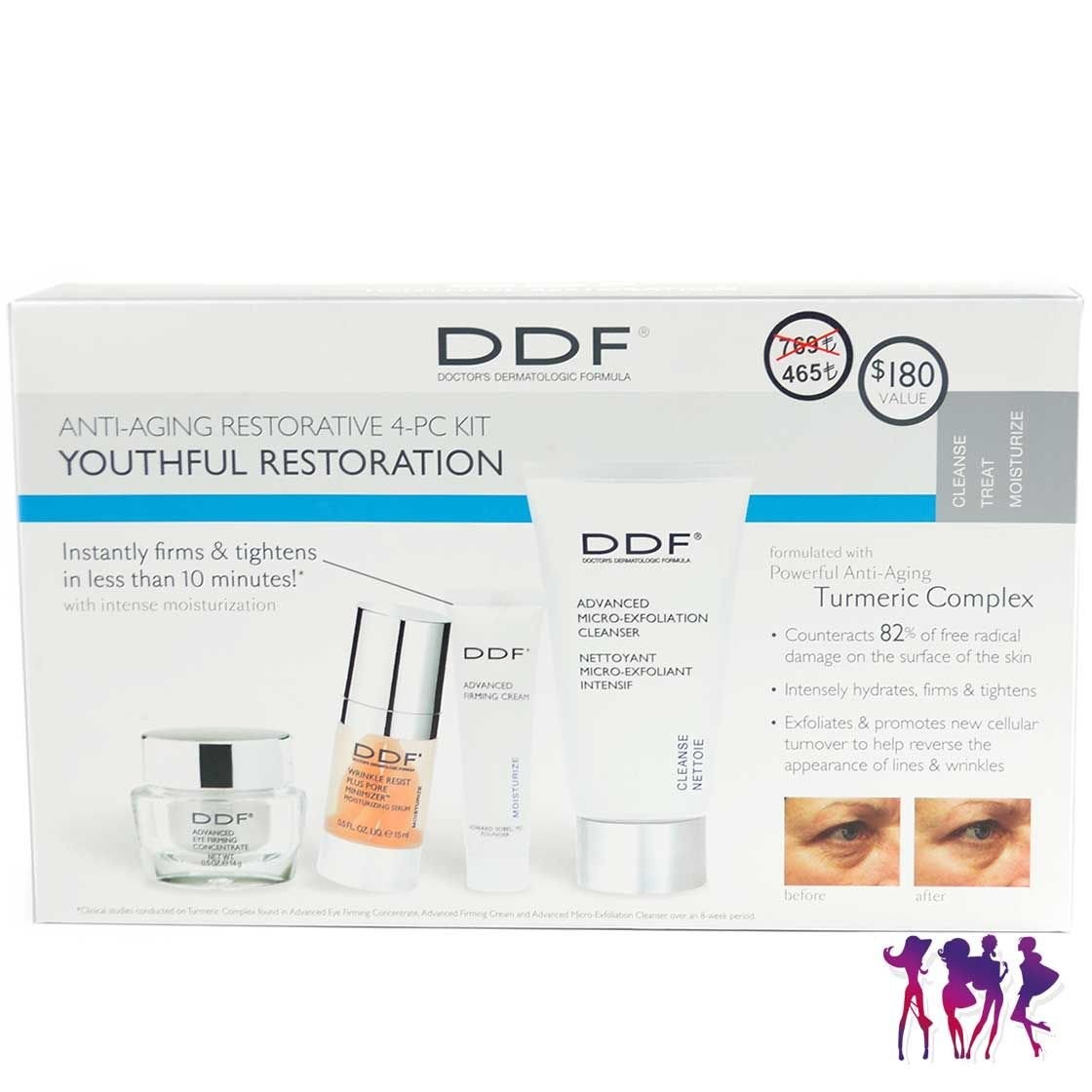 DDF Youthful Restoration Anti-Aging SkinCare Kit