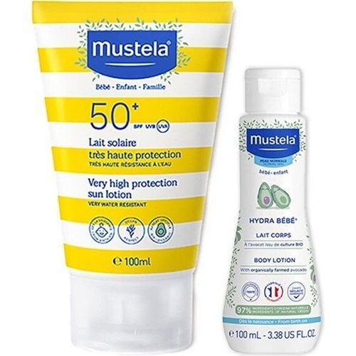 Mustela Spf50+ Güneş Losyonu 100 ml Çocuk Güneş Seti