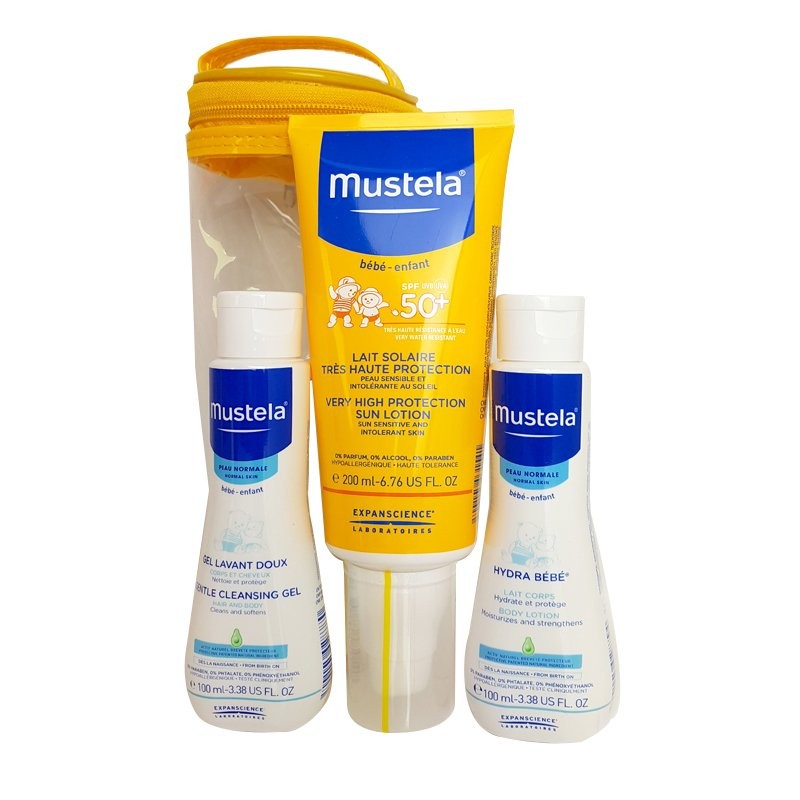 Mustela Güneş Spreyi SPF50+ 200ml Hydra Bebe+Dermo Cleansing 100ml Hediyeli