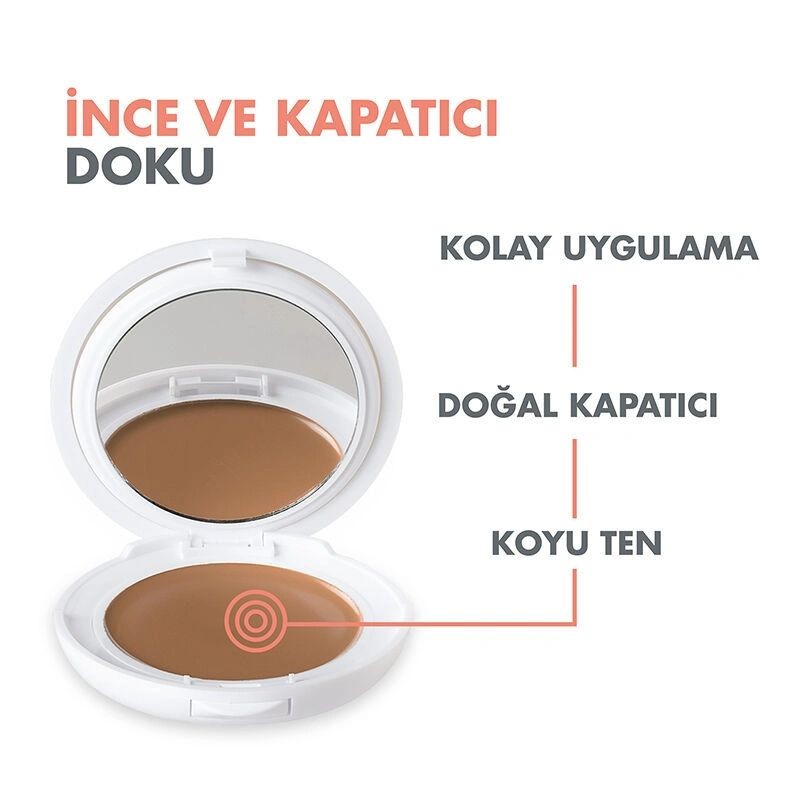 Avene SPF 50 Renkli Güneş Koruyucu Compact Krem Fondöten 10 gr