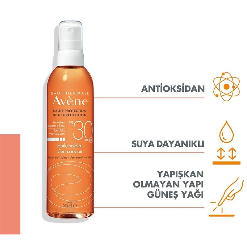 Avene Huile Solaire Spf30 Vücut Yağı 200ml