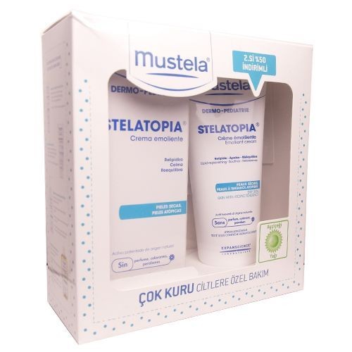 Mustela Stelatopia Emollient Cream Kit 2x200mL