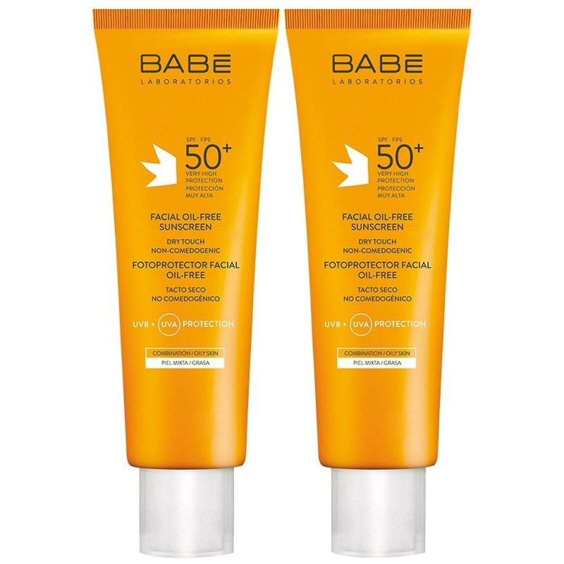 Babe Spf50 Facial Oil Free Dry Touch Yağsız Güneş Kremi 50ml | 2.Ürün Hediye