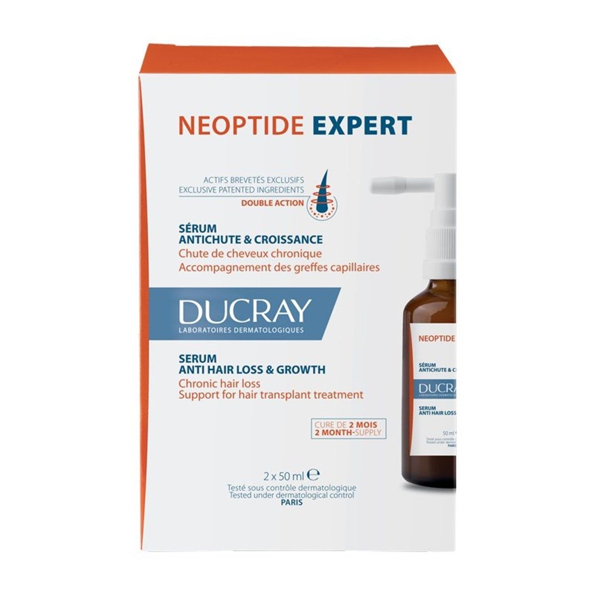 Ducray Neoptide Expert Anti-Hair Loss and Growth Serum 2 x 50 ml