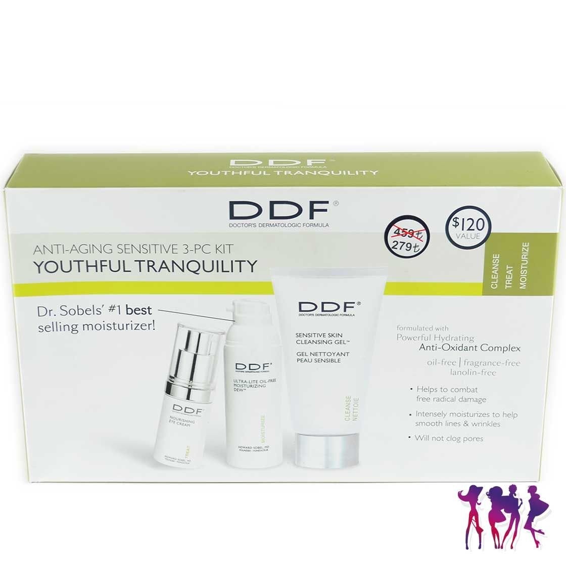 DDF Youthful Tranquility Anti-Aging Sensitive SkinCare Kit