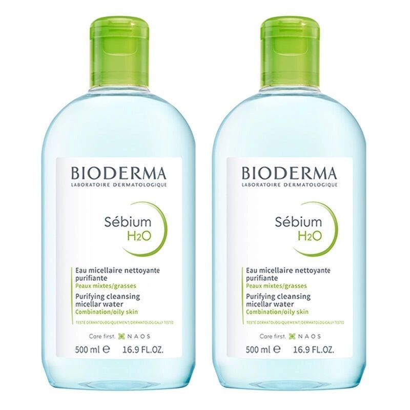 Bioderma Sebium H2O Yüz ve Makyaj Temizleme Suyu 2 x 500 ml