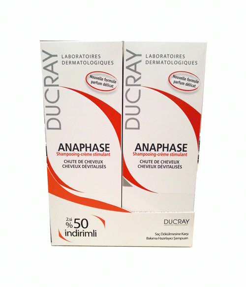 Ducray Anaphase Şampuan 200 ml+200 ml %50 indirimli